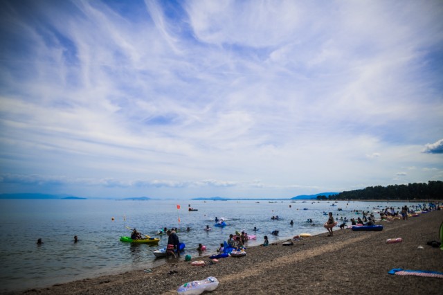 湖水浴の様子